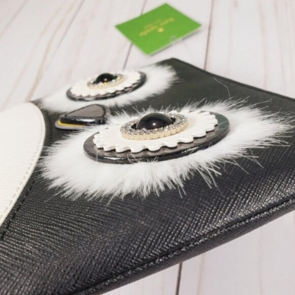 Kate Spade Dashing Beauty Penguin Small Willa Wristlet Clutch Wallet PWRU7016 - Picture 5 of 6